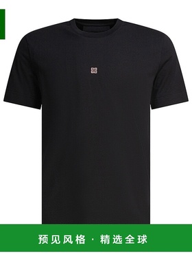 1h可退 香港直邮Givenchy 纪梵希 男士 黑色 Slim-Fit 4G Embroid