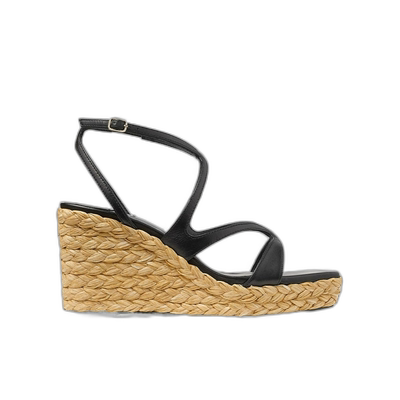 香港直邮Jimmy Choo Ayla方头露趾坡跟鞋 AYLA85CTQ010003女鞋