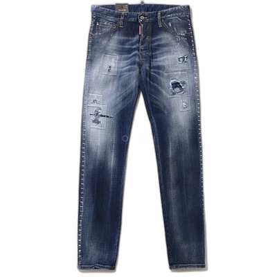 韩国直邮DSQUARED2 S74LB1257 S30664 470 猫须洗水红色标志贴布