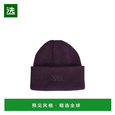 香港直邮Y-3 男士帽子 KC0446 AW2025 紫色 CL 针织帽