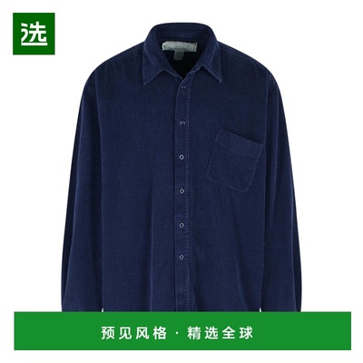 香港直邮ERL 男士衬衫 ERL11B019NAVY AW2025 蓝色 Erl Blue Cott