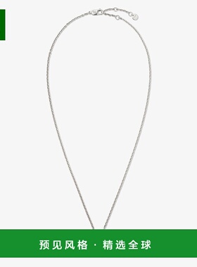 1h可退 欧洲直邮FENDI（2025 年产品）FF 项链 - 银色和黑色项链