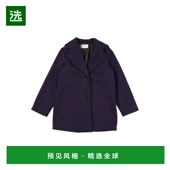 涤纶 1h可退 单排扣翻领设 女士毛呢外套 100 美国直邮 VICOLO