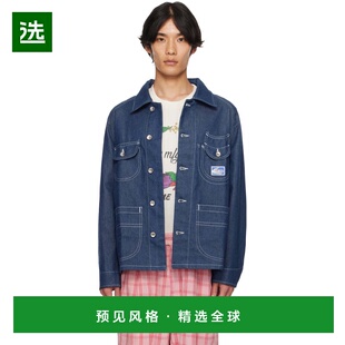 1h可退 香港直邮story mfg 男士 海军蓝 Circuit 牛仔夹克 SPF25T