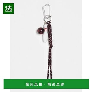 香港直邮ASOS 女士 ball pin cham 设计保龄球多包包钥匙扣扣环