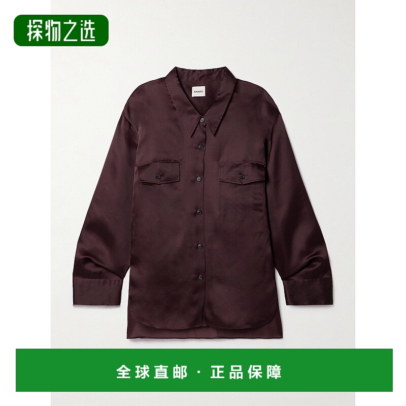 1h可退 香港直邮KHAITE 女士 MATTEO 衬衫 24043002 red红色 舒适