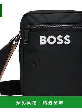 1h可退 香港直邮BOSS 波士 男士 黑色 Contrast Logo Signature