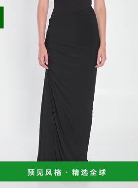 1h可退 香港直邮Alaïa 女士 垂坠半身裙 AA9J2378J050B black黑色