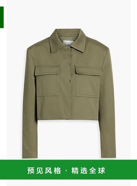 1h可退 香港直邮ANINE BING 女士 Dayton 短款棉质斜纹布夹克 A01