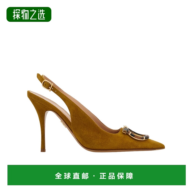 香港直邮Salvatore Ferragamo Sara Maxi Gancini 露跟高跟凉鞋 0
