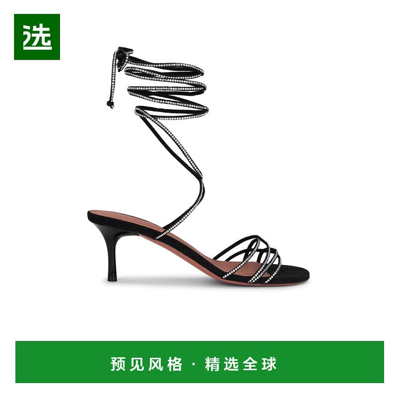 1h可退 香港直邮Amina Muaddi 女士 Lori 60 绑带凉鞋 14S363512L