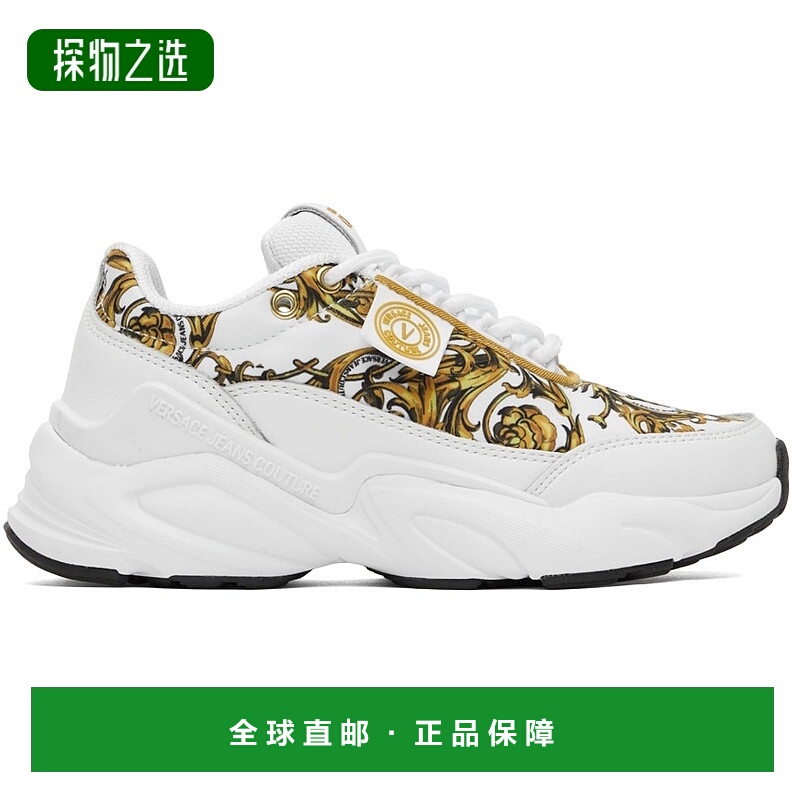香港直邮Versace Jeans 范思哲 女士 白色 Wave 运动鞋 E72VA3SW4