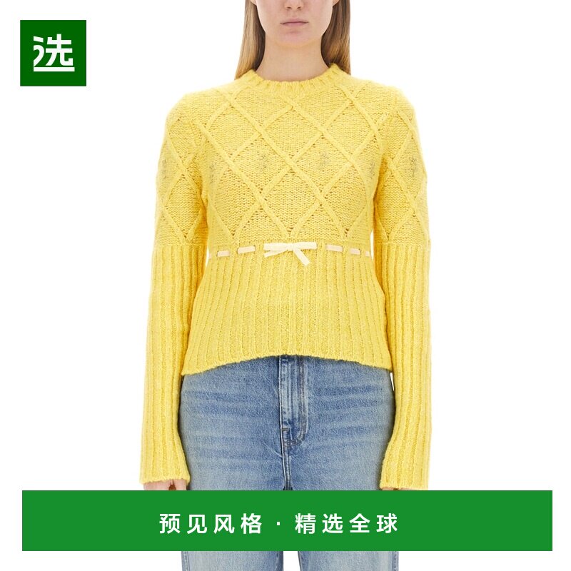1h可退 香港直邮CORMIO 女士 羊毛毛线衫 OMA5YE yellow黄色 舒适