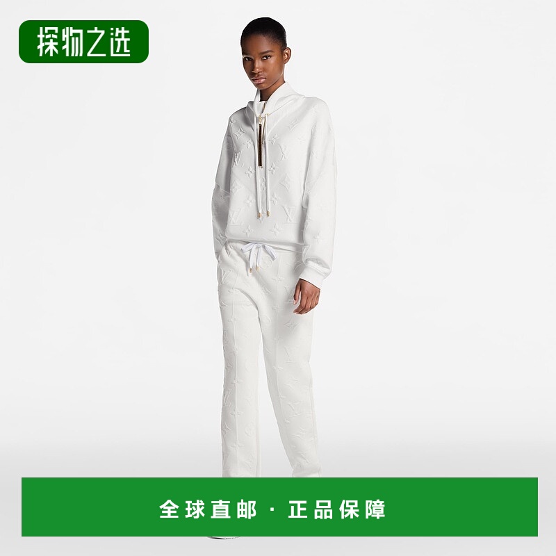 自营欧洲直邮LV路易威登 Time Out系列女士米色小牛皮老花图案厚