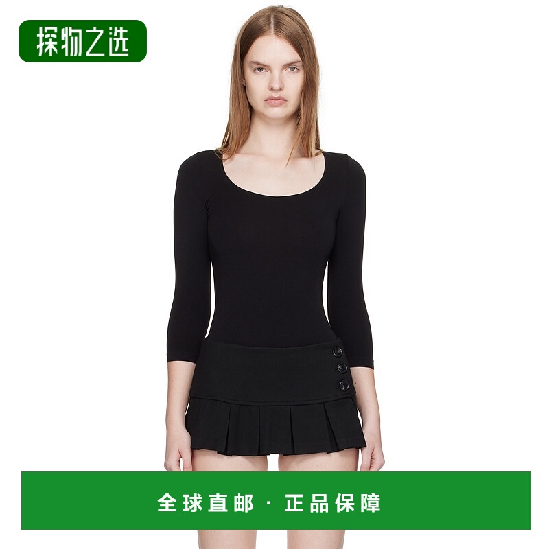 香港直邮Wolford 女士 黑色 Tokio String 连体衣 76070