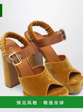 香港直邮Chloe 蔻依 女士 Aria 防水台凉鞋 CH25A11XSW744高跟