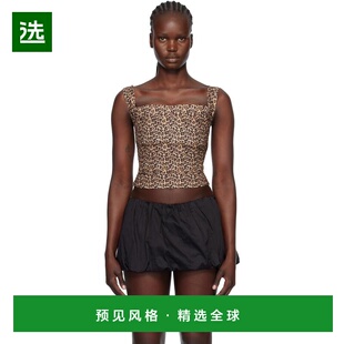 1h可退 香港直邮Miaou 女士 黄褐色 Imogene Corset 背心 7023SCR