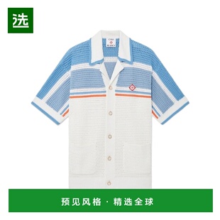 香港直邮CASABLANCA 男士衬衫 MPF25KW99701 AW2025 白色 短袖衬