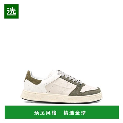 香港直邮PREMIATA 男士运动鞋 QUINN7637 SS2026 绿色 系带低帮运