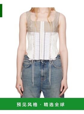 香港直邮MARINE SERRE 女士背心吊带 WTO410ADWOV0061BG20 SS2025