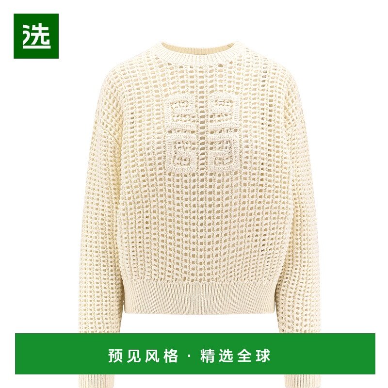 欧洲直邮GIVENCHY 女士针织毛衣BW90RF4ZN0100羊毛纪梵希羊绒圆领