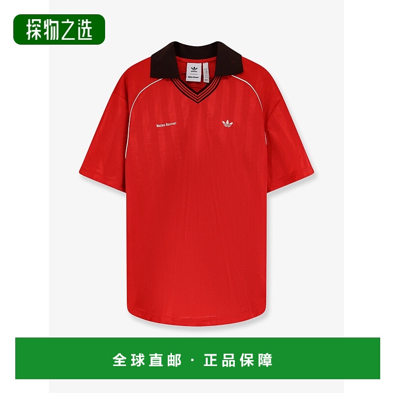香港直邮adidas 阿迪达斯 女士 front 尼龙刺绣徽标T恤 KG3626BET