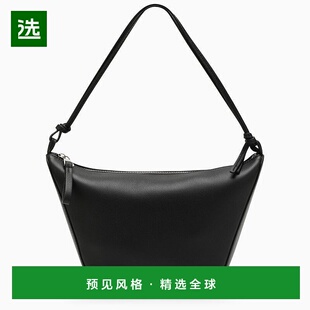 1h可退 香港直邮LOEWE 罗意威 女士 HAMMOCK 水饺型迷你黑色包包