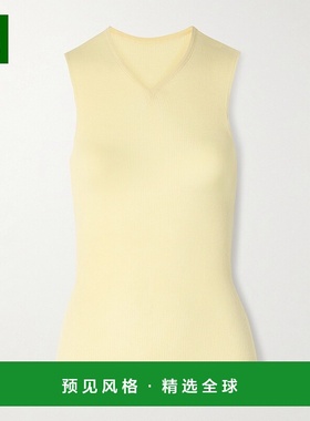 1h可退 香港直邮KHAITE 女士 Renato 罗纹羊毛混纺针织背心 98315