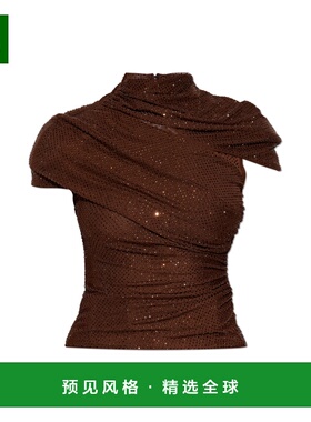 香港直邮SELF-PORTRAIT 女士背心吊带 AW25087TABR0BROWN AW2025