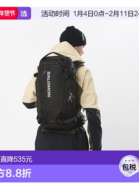 欧洲直邮Salomon萨洛蒙 QST 25系列男女通用黑色聚酰胺双肩包