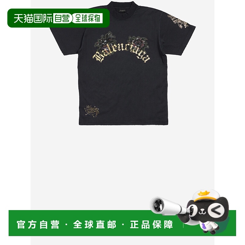 1h可退 香港直邮Balenciaga 巴黎世家 女士 Tacky Tattoo 徽标图