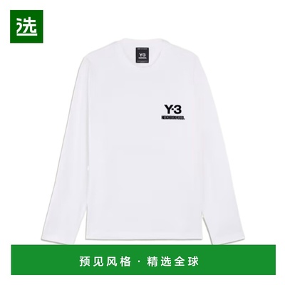 1h可退 香港直邮Y-3 男士T恤 JX7455 AW2025 白色 Y-3 X NBHD LOG