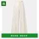 香港直邮MaxMara 休闲裤 麦斯玛拉 女士棉混纺加工阔腿裤