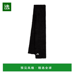 香港直邮Marine Serre 月牙刺绣围巾配饰 USA021ACKNI0031BK99BLA