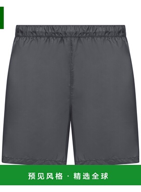 香港直邮PRADA 女士短裤 UB3811WQ9SOOOF0V18 SS2026 灰色 阔腿泳