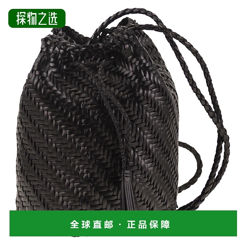 香港直邮DRAGON DIFFUSION 女士 POMPOM JUMP 双编织皮革水桶包 8