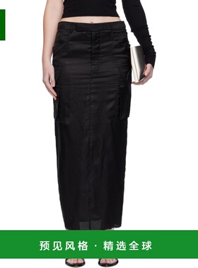 香港直邮RICK OWENS 女士连衣裙 RP02E4379K09 AW2025 黑色 斜纹