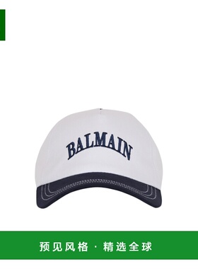 香港直邮BALMAIN 男士帽子 GH1XA561CB24GPP SS2026 白色 双色棉