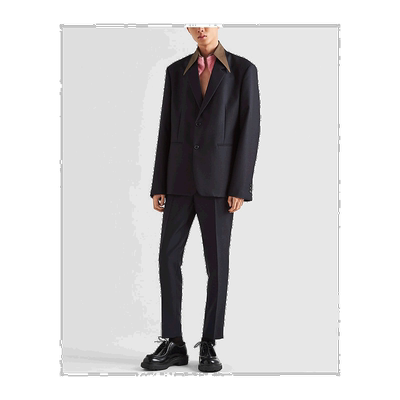 【99新未使用】香港直邮Prada 单排扣羊毛西装外套 UGM2341WC1S23