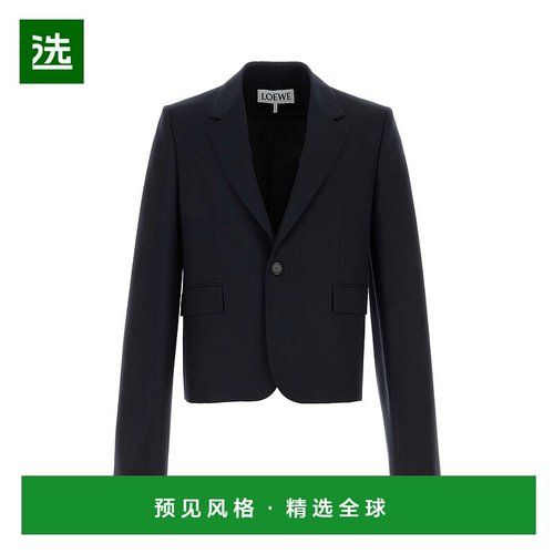 1h可退 香港直邮LOEWE 罗意威 男士 深蓝羊毛西装外套 H526Y03WBS