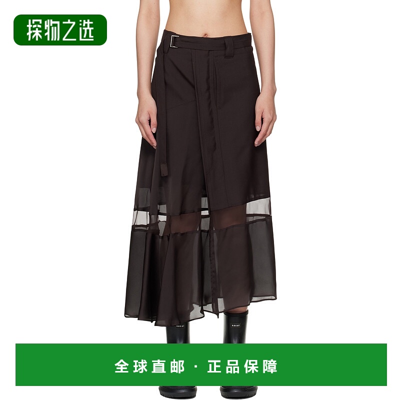 香港直邮Sacai 腰带环半身裙 2507948