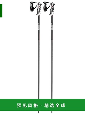 香港直邮LEKI 滑雪杖 4190326DARKANTHRACITEBRIGHTREDBLACK