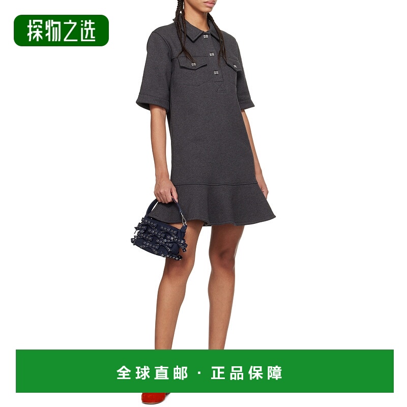 香港直邮Ganni 短袖连衣裙 T4108