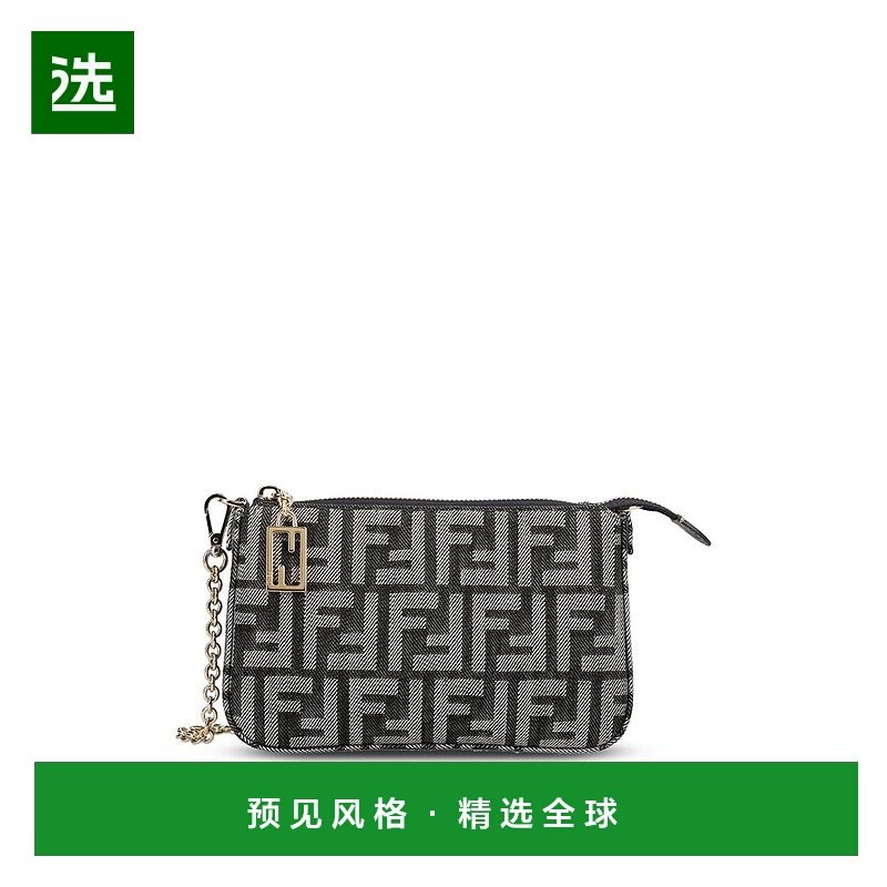 1h可退 香港直邮Fendi 芬迪 女士 Baguette FF 提花手拿包 8BS073