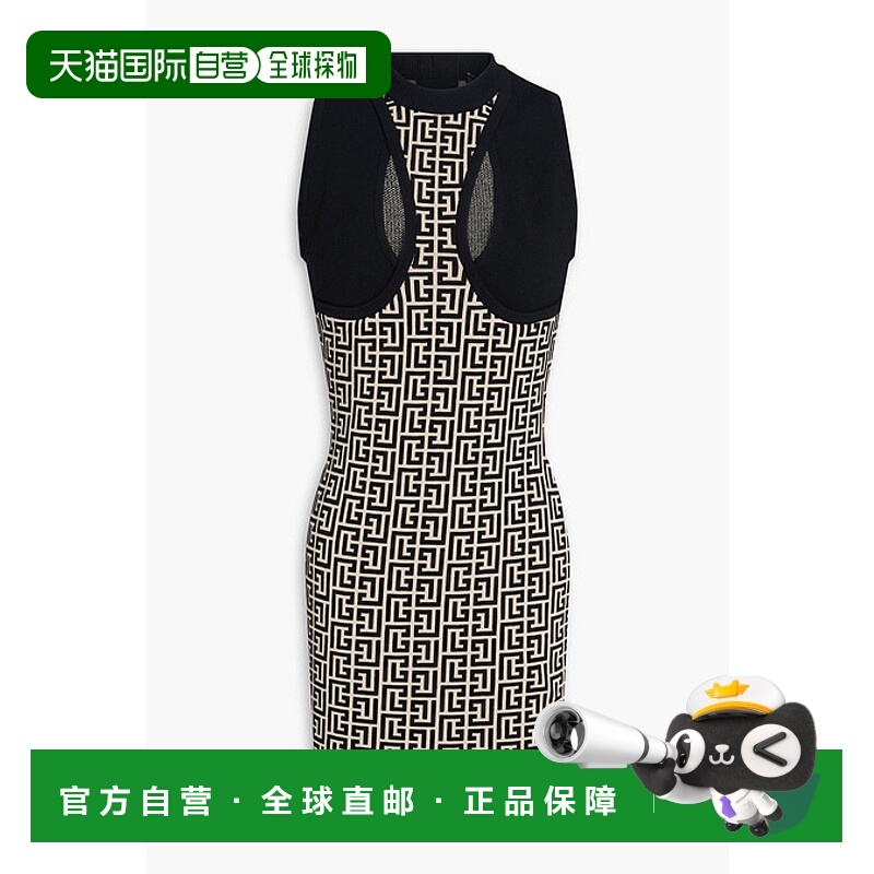 香港直邮Balmain 巴尔曼 女士 无袖连衣裙 AF0R4160KB02