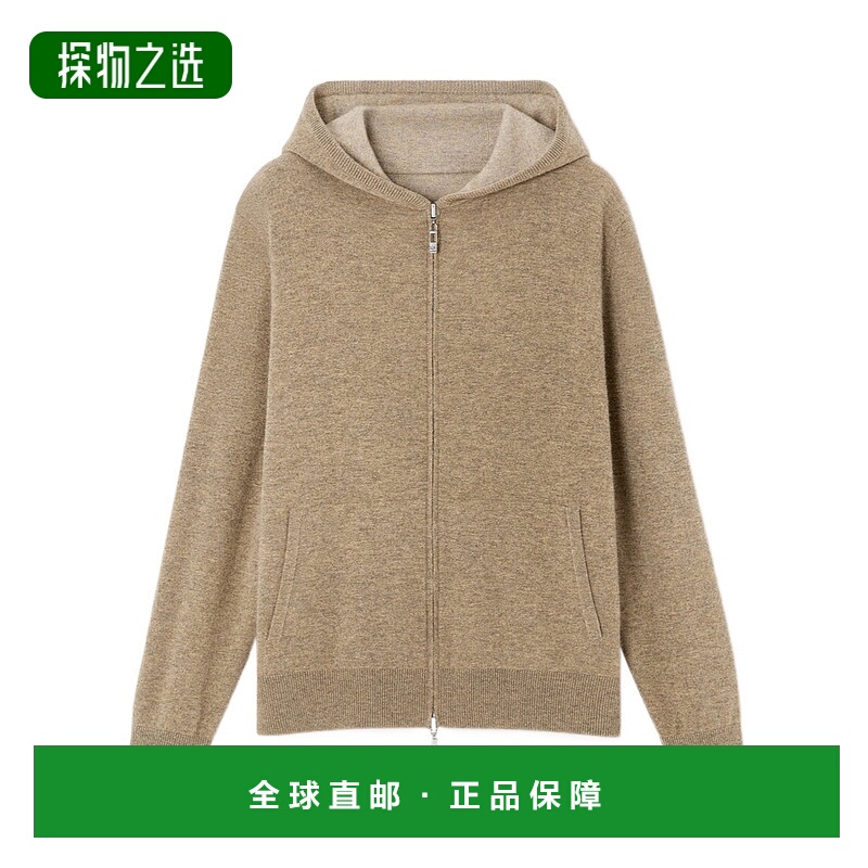 香港直邮Loro Piana Duo 连帽飞行员针织衫 FAO5733羊绒拉链