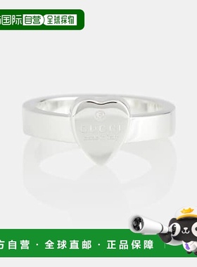 1h可退 香港直邮Gucci 古驰 女士 Heart-detail 纯银戒指 000919