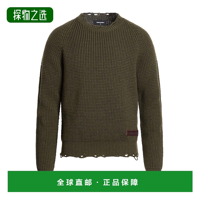 香港直邮Dsquared2 二次方 男士 毛衣 green绿色 舒适时尚羊毛