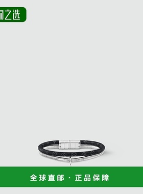 1h可退 欧洲直邮LV/路易威登 男士金色/黑色金属/帆布手链新款