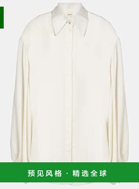 香港直邮KHAITE 女士 Bam 雪纺衬衫 white白色 舒适时尚